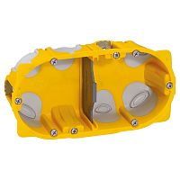Встраиваемая коробка Batibox - двухместная - энергосберегающая - глубина 40 мм | код 080022 |  Legrand